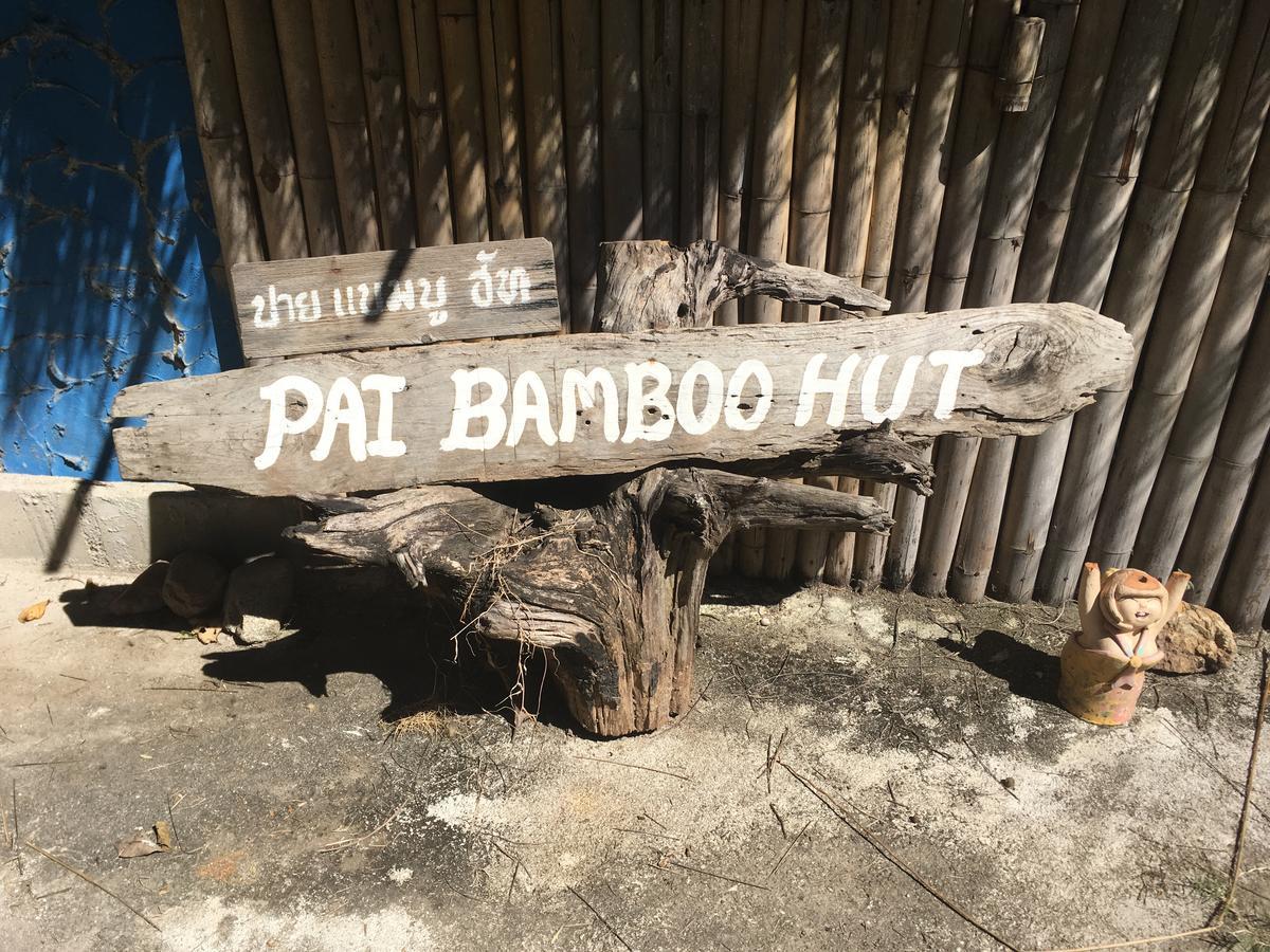 Pai Bamboo Hut Hotell Exteriör bild